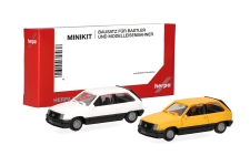 Herpa 014298 - H0 - Opel Corsa A SR - gelb/weiß (2 Stück)